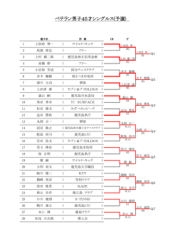 ベテラン・混合 - 鹿児島県テニス協会
