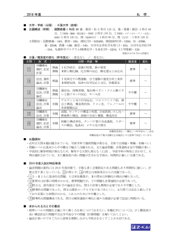 2016 年度 化 学