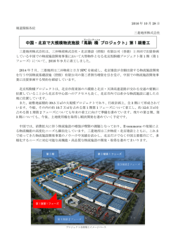 中国・北京で大規模物流施設「馬 駒 橋 プロジェクト」第 1 期着工