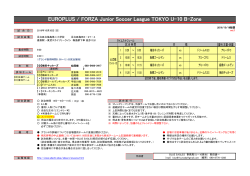 EUROPLUS / FORZA Junior Soccer League TOKYO U-10 B-Zone
