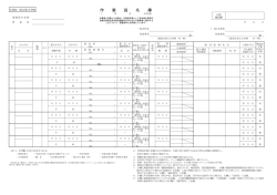 作業員名簿