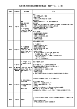 松本市基幹博物館施設構想策定委員会 協議スケジュール（案）