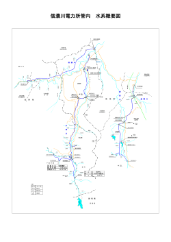 信濃川電力所管内 水系概要図