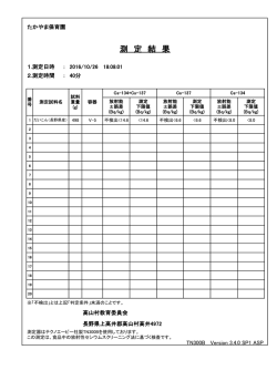 測 定 結 果