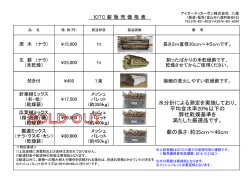 薪価格表／チラシ 原木・生薪・玉切 PDF