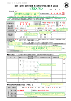 ＜記入例＞