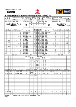 公式記録 - 日本サッカー協会