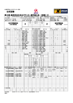 公式記録 - 日本サッカー協会