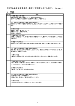 学力向上プラン 県 国語 [PDFファイル／81KB]