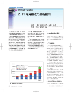 2． RI内用療法の最新動向