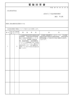 質疑回答書
