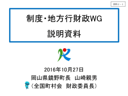 制度・地方行財政WG 説明資料