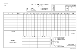 月度安全衛生管理計画表
