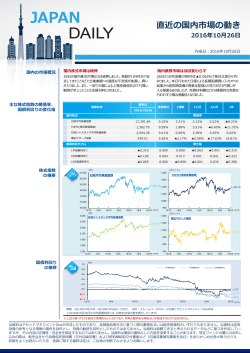 JAPAN DAILY 10/26号