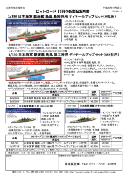 1/350 日本海軍駆逐艦島風最終時用ディテールアップセット（ H社用） 1