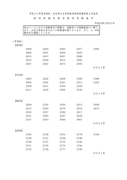 中学校 - 宮城県
