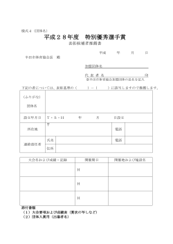 特別優秀選手賞（団体用）（PDF：54KB）