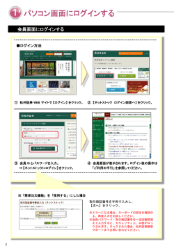 会員画面にログインする