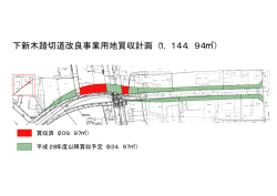 下新木踏切道改良事業用地買収計画（1，144．94  ）