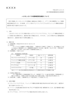 技術資料 ハスモンヨトウ薬剤感受性検定