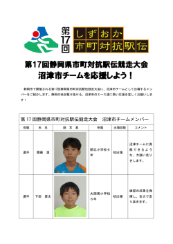 沼津市チームを応援しよう！