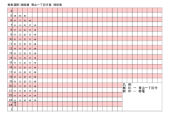 凡 例 無 印 ー 青山一丁目行 終 印 ー 終電