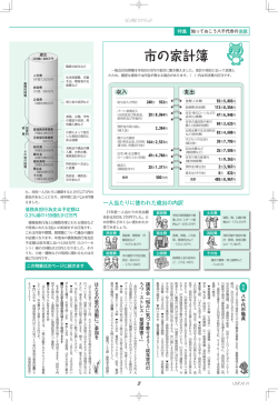 一人当たりに使われた歳出の内訳