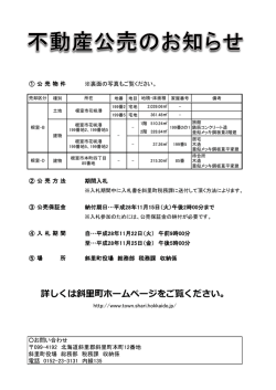 不動産公売チラシ
