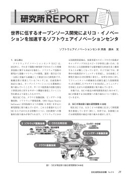 研究所REPORT - NTTソフトウェアイノベーションセンタ