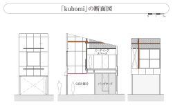 「kubomi」の断面図