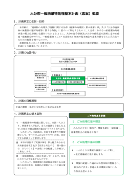 大分市  般廃棄物処理基本計画（素案）概要