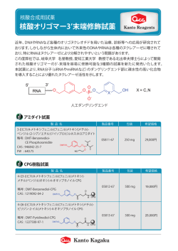 核酸オリゴマー3 末端修飾試薬