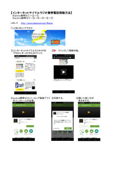【インターネットサイマルラジオ携帯電話視聴方法】