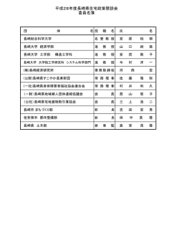 H28委員名簿（公表用）［PDFファイル／47KB］
