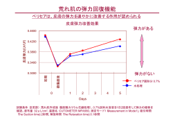 荒れ肌の弾力回復機能