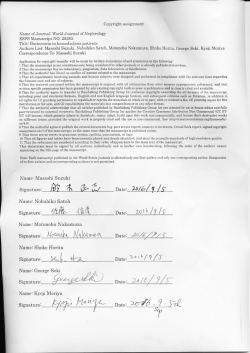 28383-Copyright assignment - World Journal of Gastroenterology