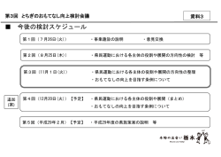 資料3 今後の検討スケジュール