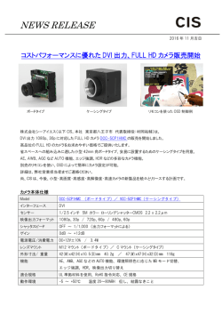 新製品のご案内 コストパフォーマンスに優れたDVI出力