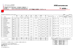 【アジア】 中東 - NYK Container Line株式会社