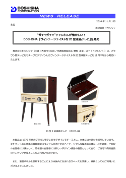 DOSHISHA 『ヴィンテージテイストな20型液晶テレビ』
