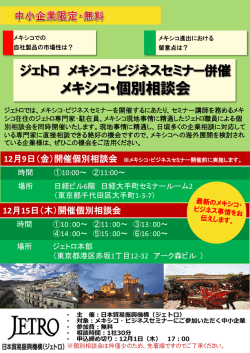 メキシコ・個別相談会