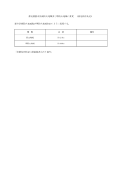 南足柄都市計画防火地域及び準防火地域の変更 （南足柄市決定） 都市