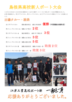 ボート部 - 江津工業高校公式サイト