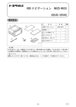 HDD ナビゲーション NHZD-W62G 08545