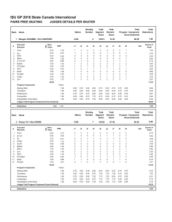 Judges Scores