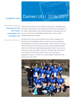 Longletter - Unihockey Luzern