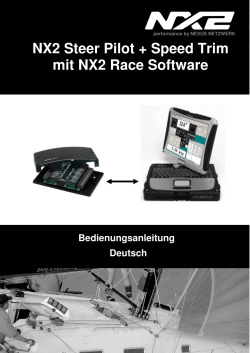 NX2 Steer Pilot + Speed Trim mit NX2 Race Software