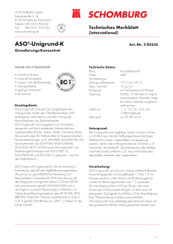 ASO®-Unigrund-K - SCHOMBURG International