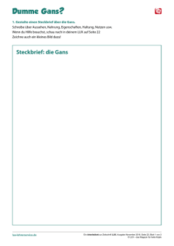 Dumme Gans - Das Magazin f&uuml;r helle K&ouml;pfe