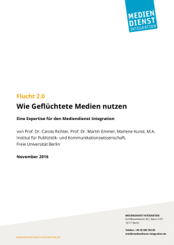 Studie - Mediendienst Integration